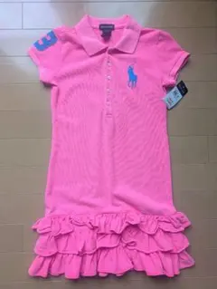 これ以上の値下げ終了新品　Ralph Lauren ポロシャツワンピース ピンクのサムネイル