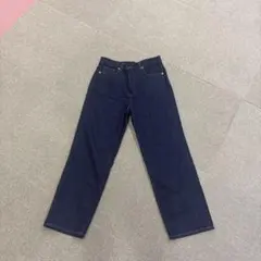 GU ダークブルー ストレートデニム
