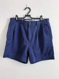 ポロ ラルフローレン プリーテッド ショートパンツ ネイビー 30インチ