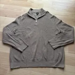 H&M 【XXL】ブラウン ジッパー付き セーター