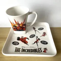 ミスターインクレディブル ファミリー マグカップとプレートセット