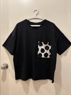 UNIQLOマリメッコ　ボックスシルエット半袖Tシャツ 黒　Lのサムネイル