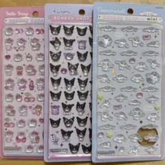 【正規品】ボンボンドロップシール サンリオミニ 3枚セット シナモロール