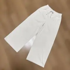 GU ホワイト ワイドパンツ　キッズ　140cm
