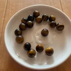 パワーストーン　タイガーアイ石　18ヶ