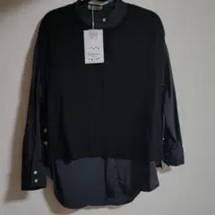 ノーカラーシャツ　ニットベストセット　Lサイズ　hareiro　新品