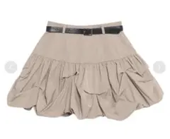 新品未使用　EIMY ISTOIRE ランダムタックバルーンミニスカート