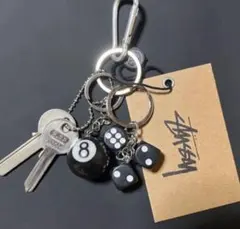 Stüssy メタルロゴ キーホルダー ☆送料・関税込☆Stussy☆Stussy メタルダイスキーチェーン