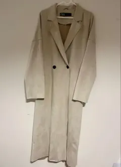ZARA ベージュ ダブルブレストトレンチコート
