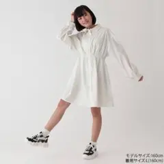【名品】Lovetoxic/ラブトキシック シャーリングシャツワンピース M