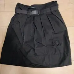 WEEKEND MaxMara ベルト付き スカートダークブラウンのサムネイル