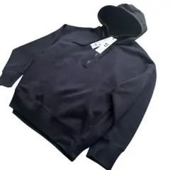 ユニクロ+J ドライスウェットハーフジップパーカー ネイビー タグ付き