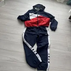 お値下げ❣️ウィンドブレーカー上下セットレディースネイビー