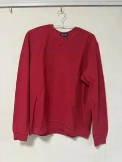 古着　Lands' End レッドスウェット Lサイズのサムネイル