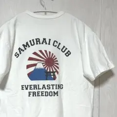 日本製 古着 サムライジーンズ サムライ倶楽部 Tシャツ アメカジ 白 Mのサムネイル