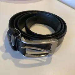 メンズ ブラック レザーベルト
