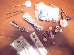 新品ありアクセサリーセットバレッタアンティークインポート