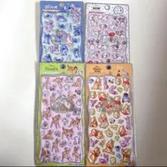 新作♡プチドロップステッカー ディズニー バンビ プーさん スティッチ バンビ