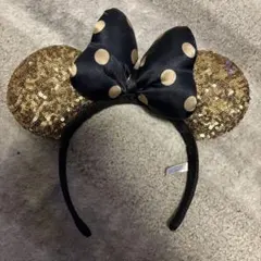 ディズニーカチューシャ ゴールド・黒