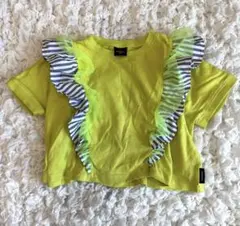 【美品】manina バースデイ　110cm Tシャツ　黄色のサムネイル