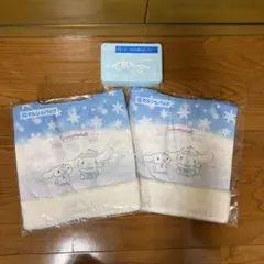 シナモロール マルシェバッグ 2個セットとミラー付き小物入れブルー