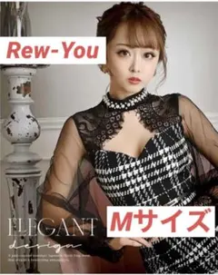 Rew-You キャバドレス　黒　レース　Mサイズ
