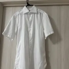 メンズ 半袖ワイシャツ ホワイトのサムネイル