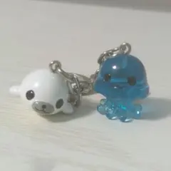 水族館 キーホルダー レトロ レトロ ペンギン&イルカ キーホルダー しながわ水族館 - メルカリ