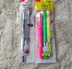 韓国DAISO【ミッフィー】ボールペン& 蛍光ペンセットのサムネイル