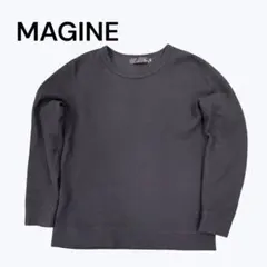 Magine グレー クルーネックウールニット マージンM サイズCAMBIO 