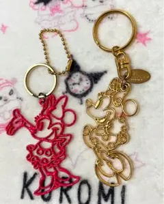 東京ディズニーランド★ミニーマウス★キーホルダーキーチェーン★レトロ