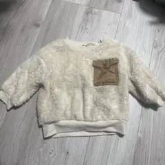 フリース トレーナー 90cm クリーム色