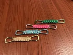 カラフル パラコード キーホルダー　4個セット