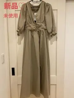 fifthベージュ ロングワンピース M