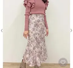 【Noela】プリントレーススカート