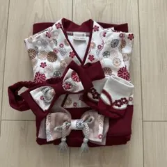 値下げしました！petit main 袴ロンパース 70