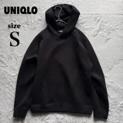 ユニクロ ストレッチ ドライスウェットプルパーカー Ｓサイズ 黒 パーカー