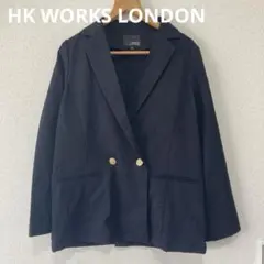 新品未使用 HK WORKS LONDON テーラードジャケット M ネイビーのサムネイル