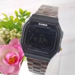 CASIO A168WGG-1B デジタル腕時計 レザーバンド交換・新品未使用品 
