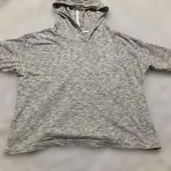 PUMA フード付きグレー　半袖　Lサイズ