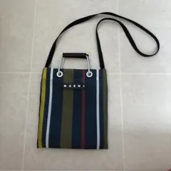 マルニ☆★マルニフラワーカフェ　ストライプ　ショルダーバッグ♪♪のサムネイル