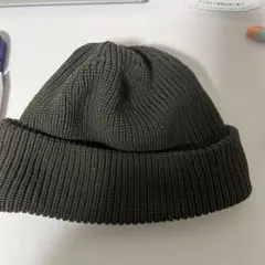 GU ダークグリーン ニット帽