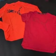 PUMA Tシャツ 160サイズ オレンジ 赤 2枚セット