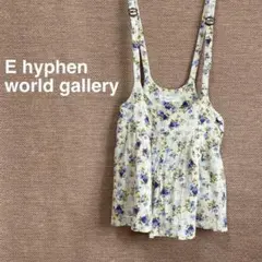 1328【イーハイフン】花柄♡オールインワン　ショートパンツ【F】かわいい　夏のサムネイル