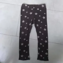 星柄ダークグレーレギンス 106cm