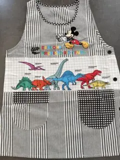訳あり新品　ディズニー　ミッキーマウス　恐竜保育士エプロンのサムネイル