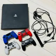 PlayStation 4 pro本体 コントローラー4台付き