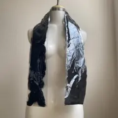 【新品・未使用品】　ラビットファー　マフラー　ストール　ブラック