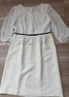 レディース　卒園式　入学式　結婚式　ドレス　ワンピース　Lサイズ　婦人服