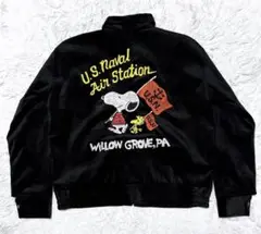 00s SNOOPY souvenir velours jacket XL相当